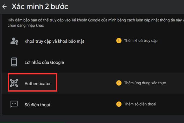 Hướng dẫn cách nhận Google AI Pro 1 năm miễn phí cho tài khoản mới 28 Chọn Authenticator.