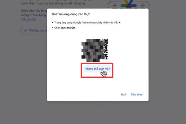 Hướng dẫn cách nhận Google AI Pro 1 năm miễn phí cho tài khoản mới 29 Bấm vào dòng chữ Không thể quét mã?