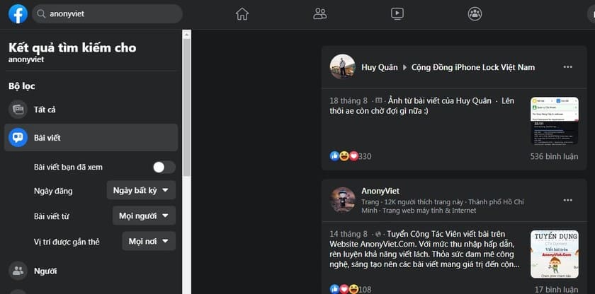 Hướng dẫn cách sử dụng thiết kế mới Facebook Beta 16 Chế độ tìm kiếm nhanh hơn Beta