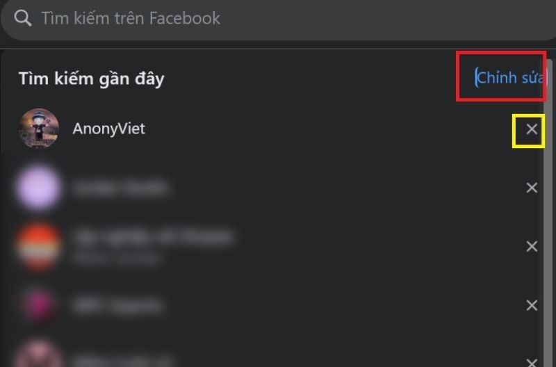 Hướng dẫn cách xóa lịch sử tìm kiếm trên Facebook 14 Cách xóa lịch sử tìm kiếm trên Facebook