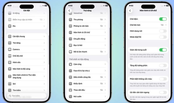 Hướng dẫn giảm độ trong suốt Liquid Glass iOS 26 9 Hướng dẫn cách giảm độ trong suốt Liquid Glass trên iOS 26