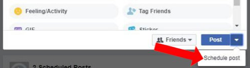 Hướng dẫn hẹn giờ đăng trạng thái stt trên Facebook