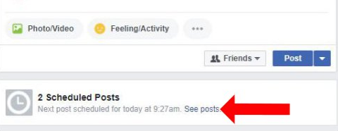 Hướng dẫn hẹn giờ đăng trạng thái stt trên Facebook