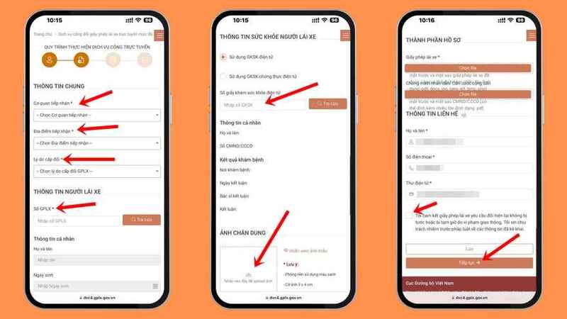 Hướng dẫn đổi giấy phép lái xe online tại nhà 8 Hướng dẫn đổi giấy phép lái xe online tại nhà 3