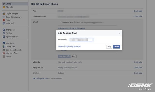 Hướng dẫn đổi tên Facebook người khác giống Vũ Đình Dũng 23 9