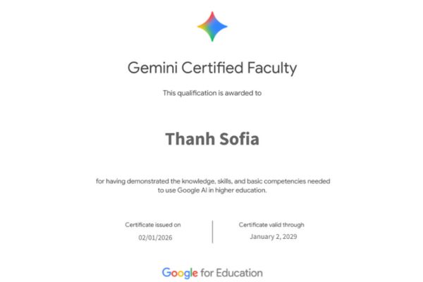 Hướng dẫn lấy chứng chỉ Gemini Faculty miễn phí 14 Hướng dẫn cách lấy chứng chỉ Gemini Faculty
