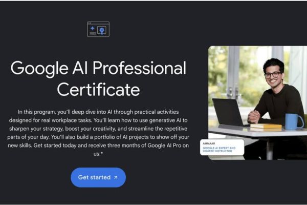 Hướng dẫn nhận chứng chỉ Google AI Professional miễn phí 12 Tổng quan về khóa học AI mới từ Google