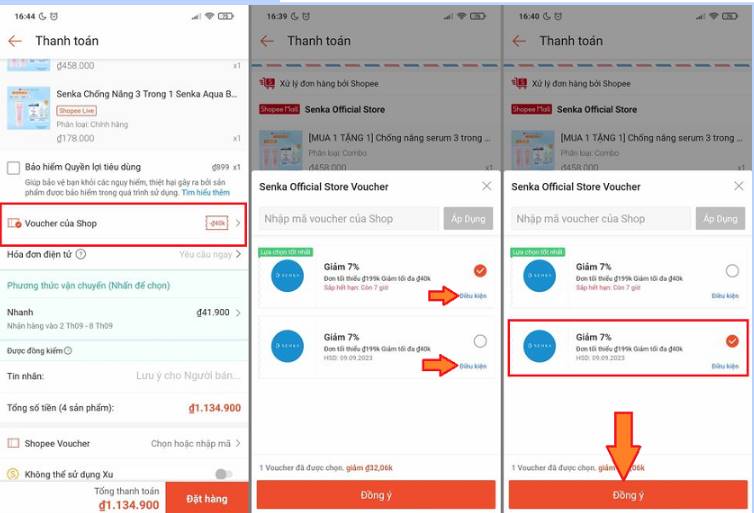 Hướng dẫn áp dụng 3 mã giảm giá Shopee vào 1 đơn hàng 10 Hướng dẫn áp dụng 3 mã giảm giá Shopee vào 1 đơn hàng 9