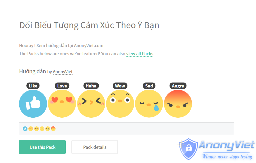 Hướng dẫn tự thay đổi biểu tượng cảm xúc trên Facebook 6