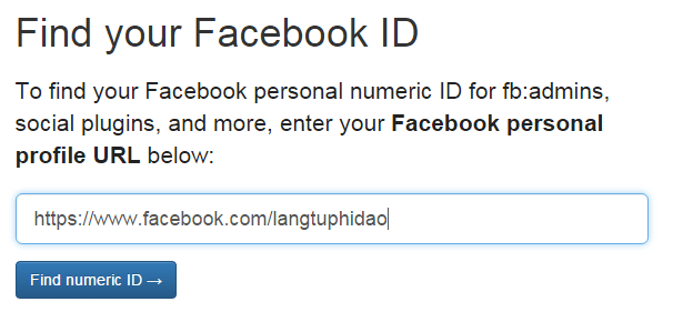 Hướng dẫn tìm ID Facebook của bạn 7 Capture