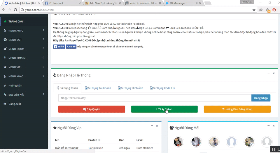 Hướng dẫn tạo bão Like Facebook 15 abc