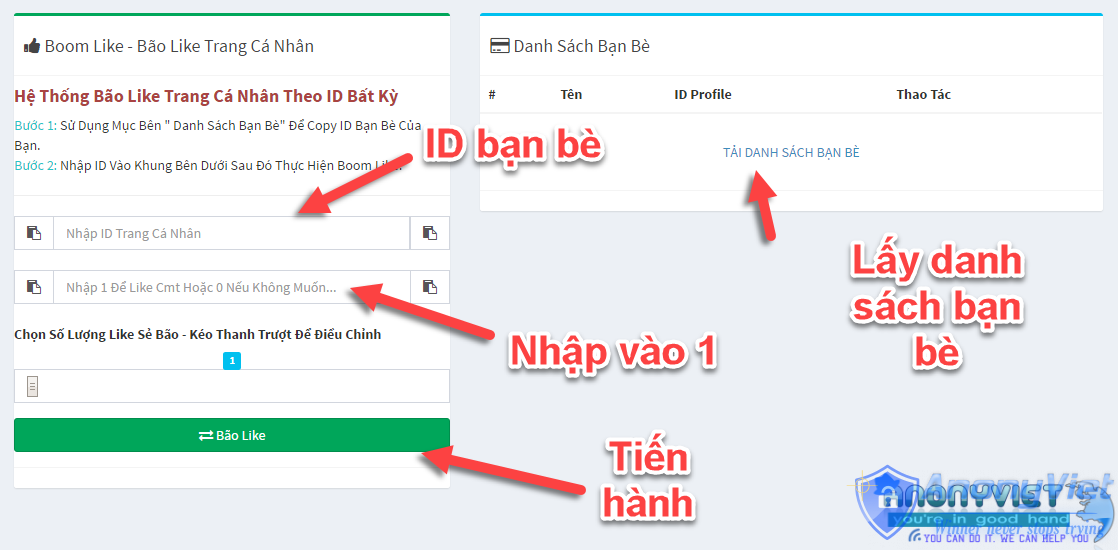 Hướng dẫn tạo bão Like Facebook 19 8