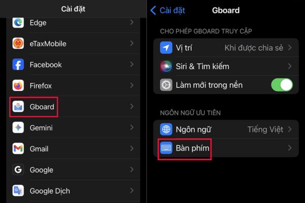 Hướng dẫn tạo GIF bằng bàn phím Gboard trên iPhone 9 Cách thiết lập và cấp quyền cho ứng dụng