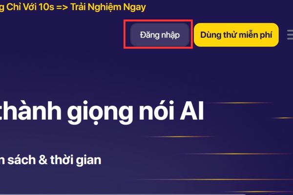 Hướng dẫn tạo giọng AI của chính mình chỉ trong 10 giây 16 Nhấn Đăng nhập