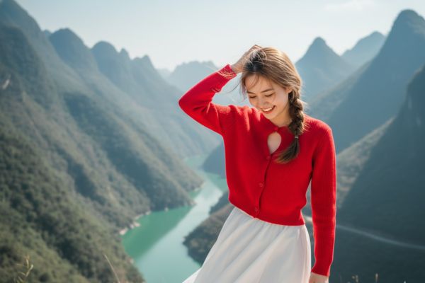 Hướng dẫn tạo ảnh sống ảo tại đèo Mã Pí Lèng với AI 16 Concept 6: Cận cảnh vẻ đẹp rạng rỡ