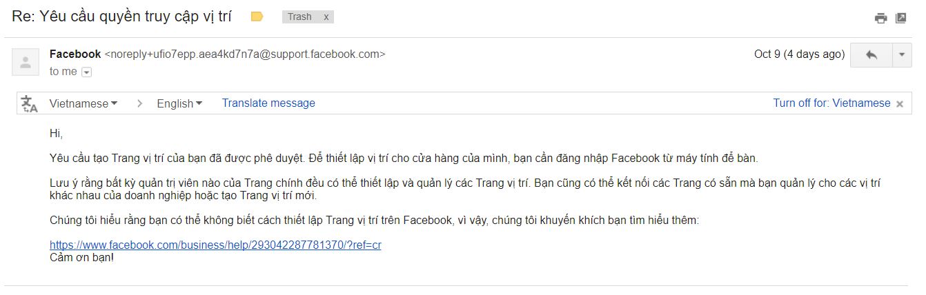 Hướng dẫn tạo Vị trí cho Page Facebook 6