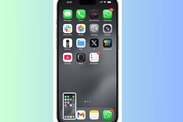 Một thumbnail nhỏ xuất hiện ở góc dưới bên trái