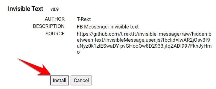 Hướng dẫn viết tin nhắn tàng hình trên Messenger 7 invisible text