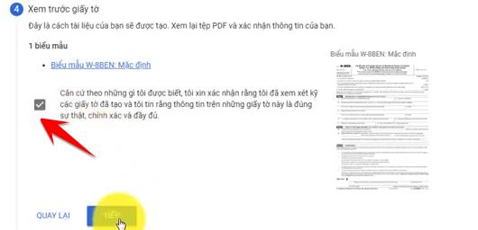Hướng dẫn xác minh Thuế Google Adsense Việt Nam mới nhất 27 Xem trước giấy tờ