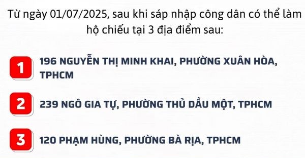 Làm hộ chiếu ở đâu tại TP.HCM từ tháng 7/2025? 12 Làm hộ chiếu ở đâu tại TP.HCM