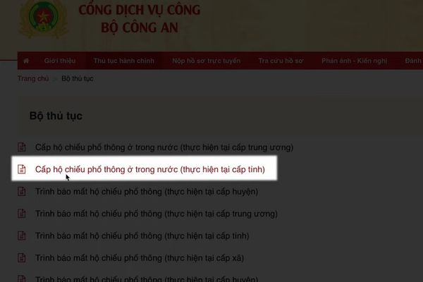 Làm hộ chiếu ở đâu tại TP.HCM từ tháng 7/2025? 15 Chọn tiếp Cấp hộ chiếu phổ thông ở trong nước