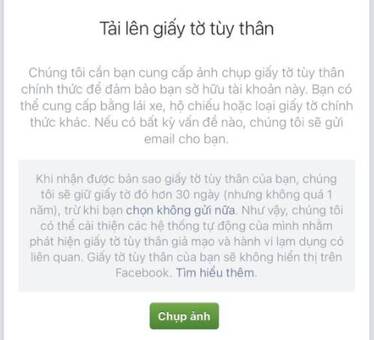 Mở khóa Facebook dạng "Tải lên giấy tờ tùy thân" 8 Mẹo ảnh khi bị FAQ 72h - Tải lên giấy tờ tùy thân