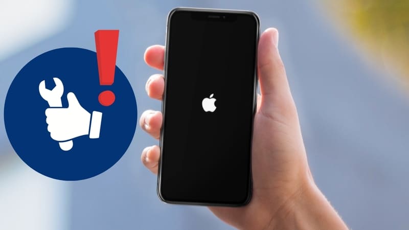 iPhone bị treo logo
