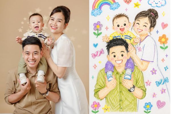 Prompt chuyển ảnh thành tranh vẽ con nít cực kỳ ấn tượng 11 Bật mí prompt chuyển ảnh thành tranh vẽ con nít
