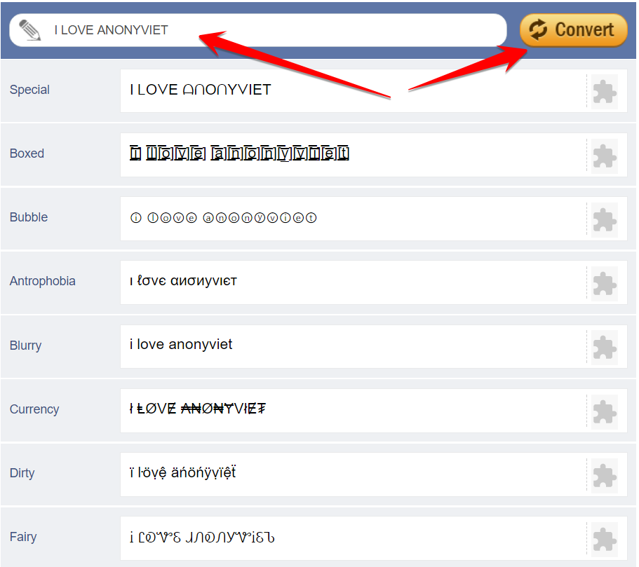 Tạo Status với kiểu chữ độc lạ trên Facebook 11 status với kiểu chữ độc lạ trên Facebook