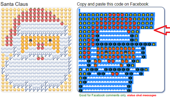 Tạo Status với kiểu chữ độc lạ trên Facebook 14 Emoji Art