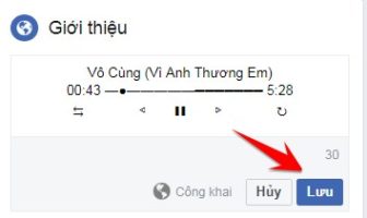 Tạo Tiểu sử Facebook bằng Trình phát nhạc bài hát 12 lưu tiểu sử