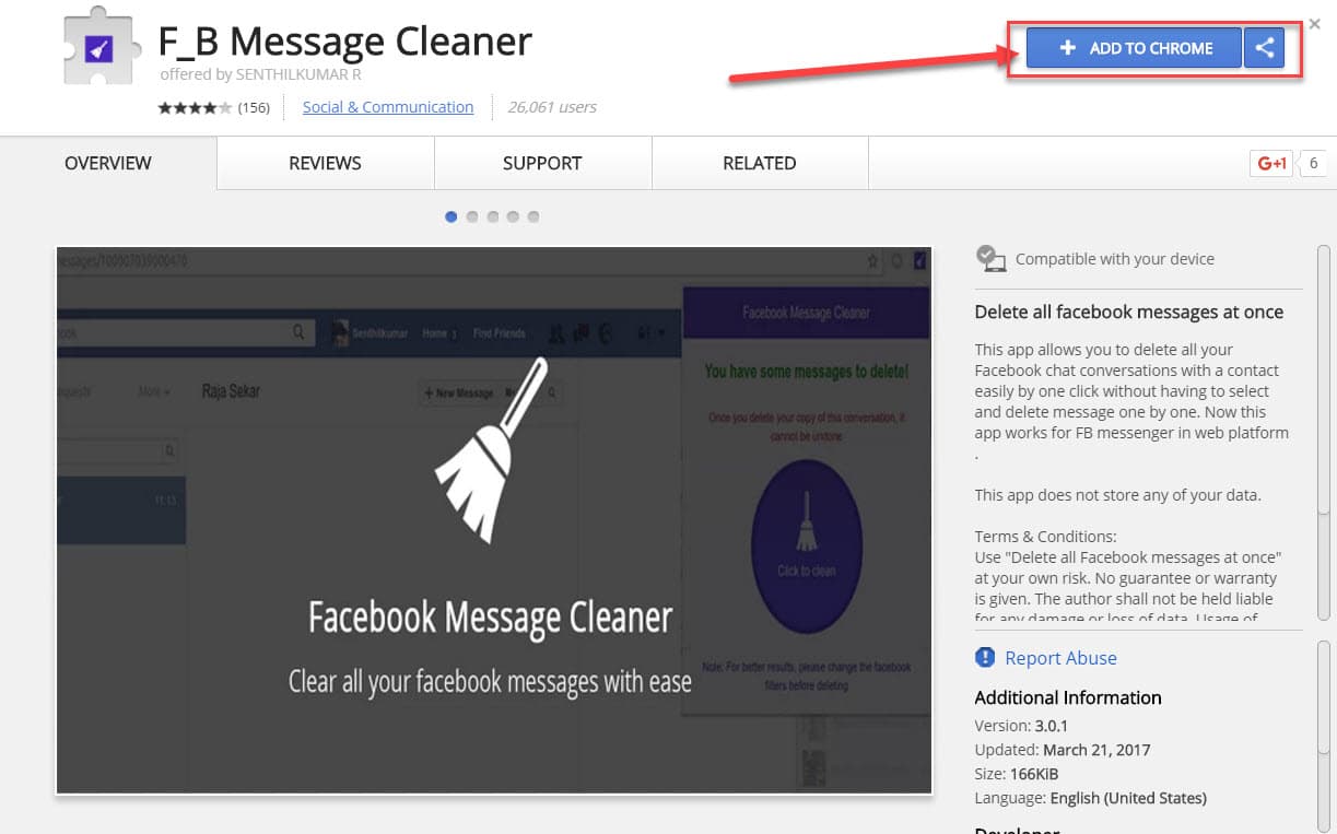 Xóa toàn bộ tin nhắn Facebook bằng 1 cú click 5