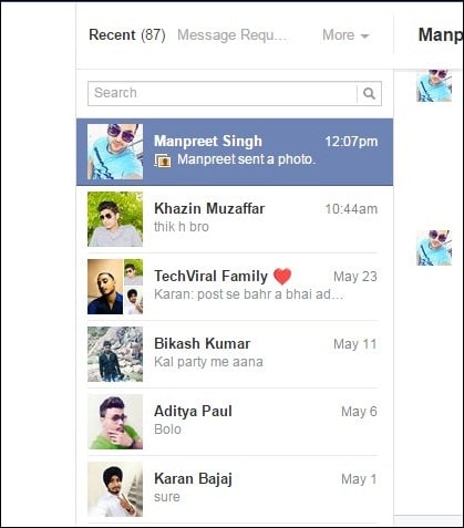 Xóa Tất cả Thông điệp trên Facebook vào Một lần