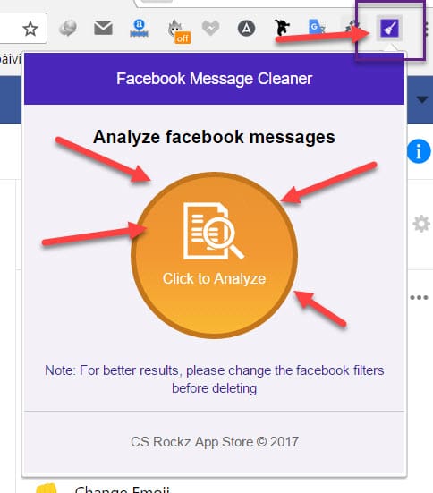Xóa toàn bộ tin nhắn Facebook bằng 1 cú click 6