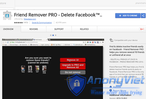 Xóa tất cả bạn bè Facebook trong 2s 14 Xóa tất cả bạn bè Facebook trong 2s 11